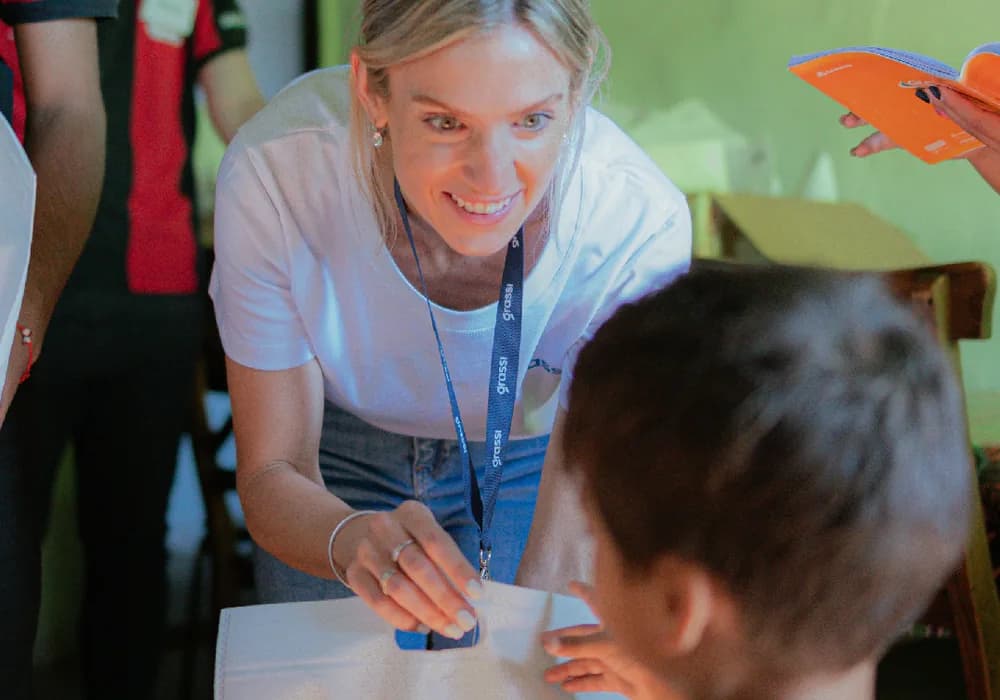 Actividad comunitaria acompañada por la fundación